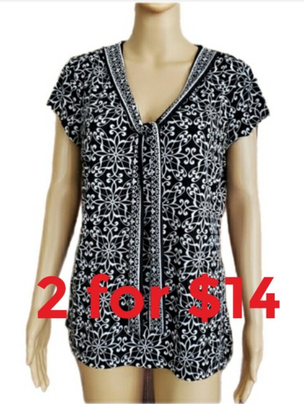 Liz Claiborne Blouse Black, Size L